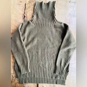 Olive Green Turtleneck Sweater